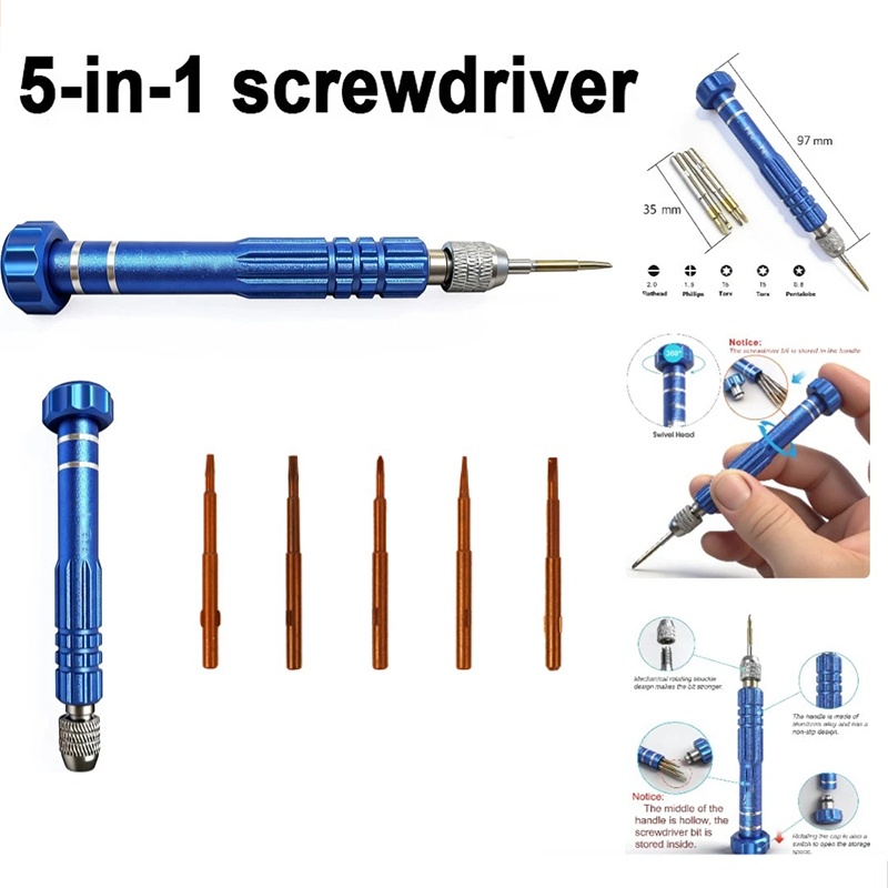 Electronics Repair Tool Kit - 5 in 1 Kit Perbaikan Ponsel,