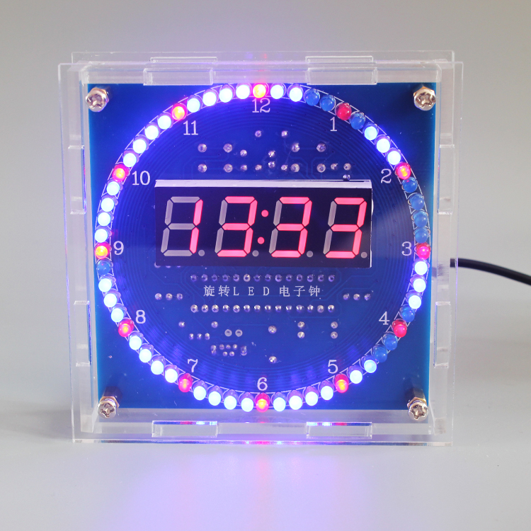 Electronics Repair School - Kit Jam Digital Elektronik LED Berputar