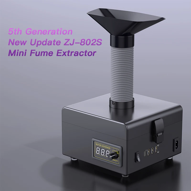 Electronics Repair Training - ZJ-802S ekstraktor asap solder Desktop, sistem