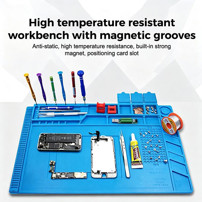Alas Meja Silikon Anti-Statik  - Electronics Repair Training ulasan dan harga