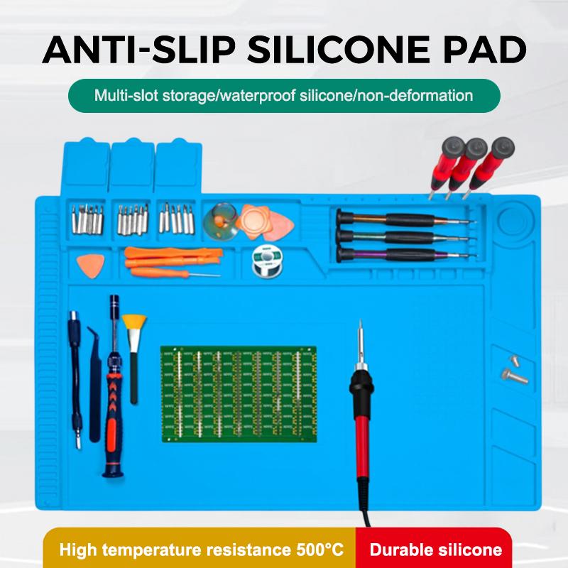Alas Meja Silikon Anti-Statik  - Electronics Repair Training ulasan dan harga