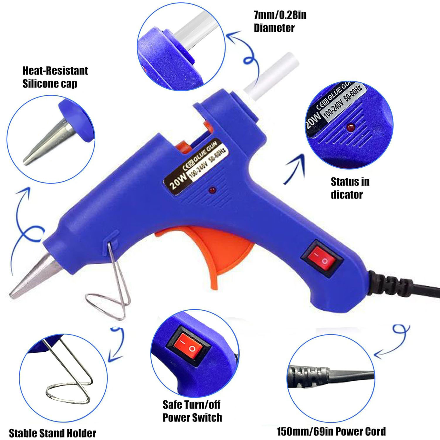 Kit Pistol Lem Panas dengan 0- - Electronics Repair School ulasan dan harga