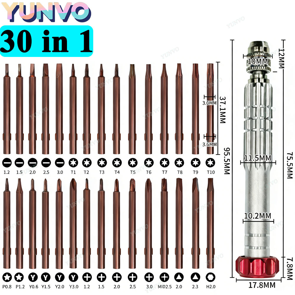 Set Obeng Presisi Magnetik 30  - Electronics Repair Training ulasan dan harga