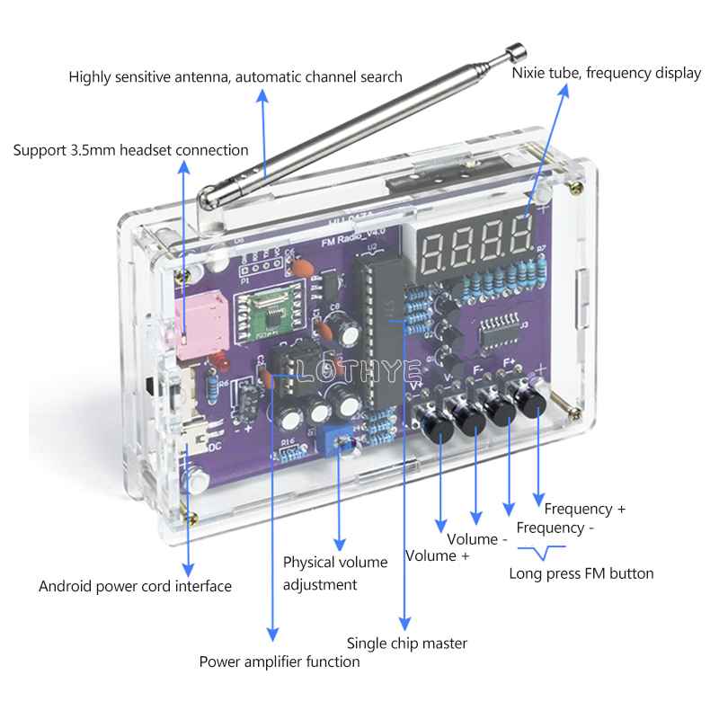 Kit Elektronik DIY RDA5807S Ra - Electronics Repair School ulasan dan harga