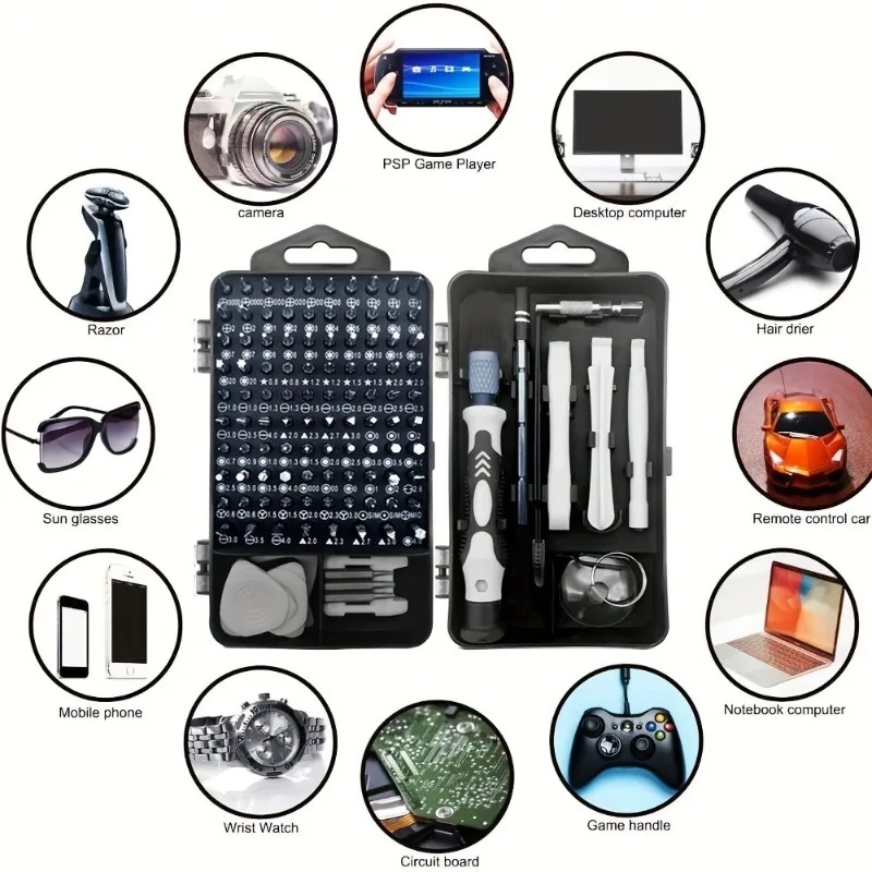 Kit Obeng Presisi 115-in-1, Se - Electronics Repair Tool Kit ulasan dan harga