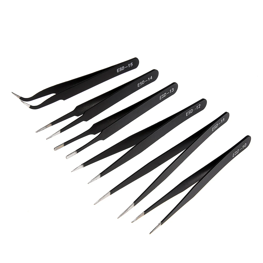 2/6 Buah Set Pinset Presisi ES - Electronics Repair Tool Kit ulasan dan harga